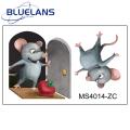 Wall Sticker Anti-mold 3D Two Funny Rats PP Wall Decoration Picture. 