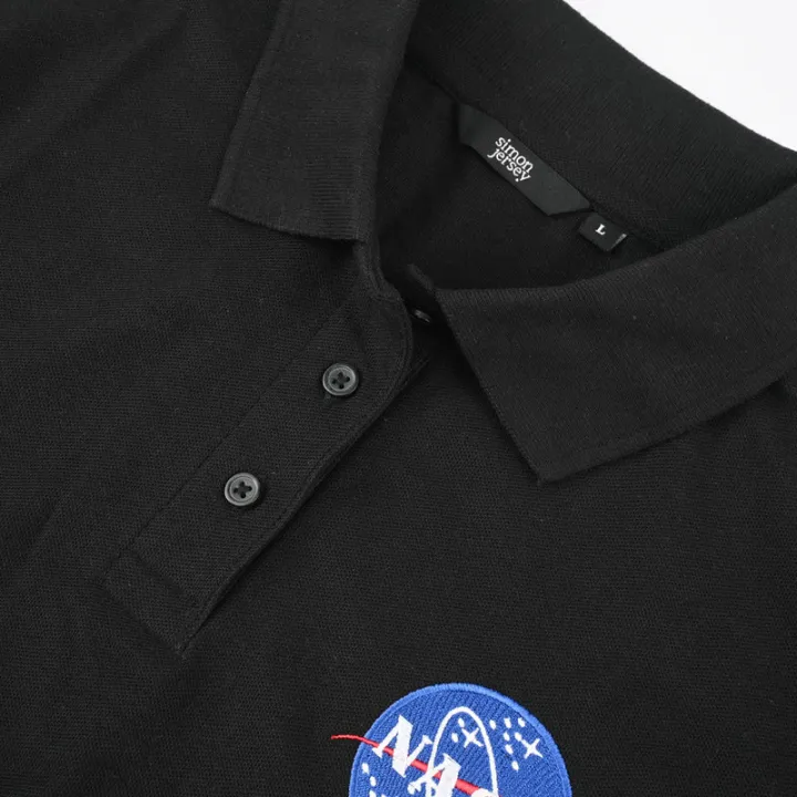 Women's%20Nasa%20Logo%20Embroidered%20Polo%20Shirt%20-%20Image%203