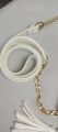 Ladies Bags, white purse golden chain design for women tote bags. 