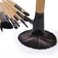 24 Pcs Professional Makeup Eyebrow Shadow Cosmetic Brush Set Kit With Pouch. 