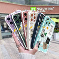 JIUMOO For Redmi 10 Case With New Design Cartoon Cute Flower Phone Case Shockproof Square Edge Softcase Pattern Silicone Casing Full Cover Angel Eye Camera Protection Cases. 