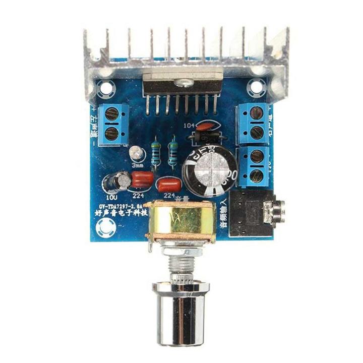 AC/DC 12V 2×15W 2.0 Dual Channel Digitale Audio TDA7297 Amplifier Board