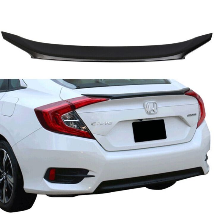 Unpainted | Honda Civic X Trunk Lip Spoiler | Model 2016 – 2021 | Rear Trunk Sports Spoiler | Decorative Look