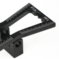 Black Woodworking Dovetail Aluminum Alloy Woodworking Dovetail Template Tool Small DIY Woodworking Tools. 