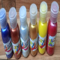 Metallic Acrylic Color Paints 75 ml Pack of 6 Bottle Set Art # SS-Met-Acrylic 75ml-M006. 