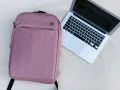 Laptop Parachute  Bag, Men Laptop Backpacks Joy Start With HP Logo Shoulder Bags For Boys - Fashion Backpack For College & University and School -Traveling Bags. Colors (Grey & Pink). 