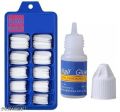 100 Pcs Coffin /Almond Transparent/White with Free Nail Glue Bottle False Nails  Ballerina Full Cover Acrylic Nail Extensions DIY Accessories Set with Box For Girls.. 