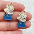 10pcs Cartoon Anime Character Enamel Charms Earring endant for aking IY eychain elace rip Oil etal Jewelry Accessories. 