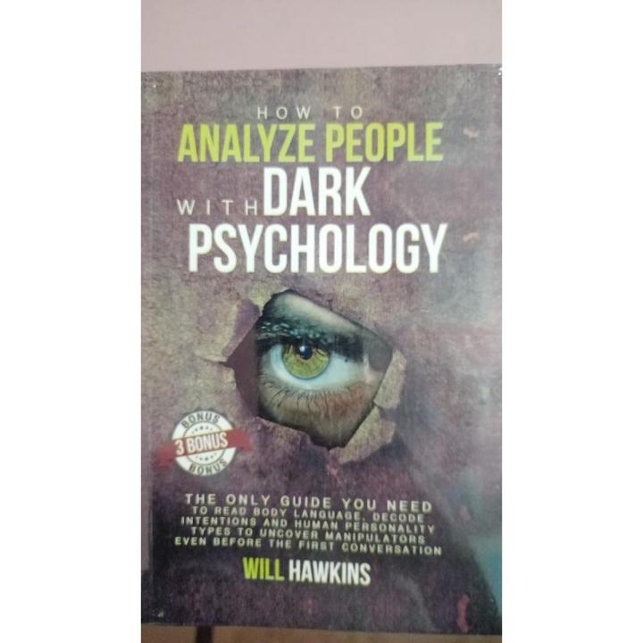 How To Analyze People With Dark Psychology Novel | Daraz.pk