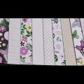A4 designer paper pack | Butterfly garden | 12 sheets 260gsm | glossy. 