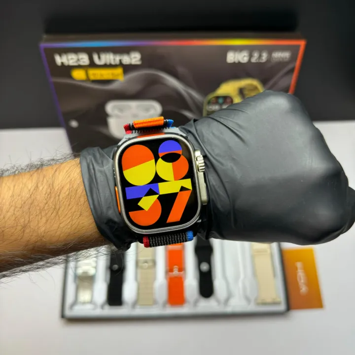 H23%20Ultra%202%20Smart%20Watch%20-%2010%20in%201%20Smartwatch%20with%20Airpods%20%7C%20H23%20Ultra%202%20Smartwatch%20%7C%20Ultra%202%20Smart%20Watch%20with%20Wireless%20Earphone,%20Bluetooth%20Calling,%20Fitness%20Tracker,%20Black/Golden/Silver%20Straps%20for%20Men%20&%20Women%20%E2%80%93%20Mobile%20Connectivity%20-%20Image%203