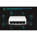 Tenda S105 Ethernet Switch,Mini 5 Port Desktop Ethernet Network Switch,10/100Mbps LAN Hub,Small and Smart,Plug and Play,Easy Setup. 