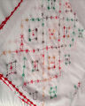 Pure lawn dopatta chadar hand made embroidery with qureshia boundry. 