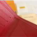LV Supreme Red PU Leather Wallet For Men, Branded Wallet for boys. 