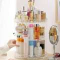 Fashion 360-degree Rotating Makeup Organizer Tool Transparent Box. 