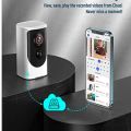 Outdoor indoor Wireless Security CCTV Camera, Rechargeable Battery Powered, 1080P Wi-Fi Home Sùrveillànce Camera with Night Vision, IP66 Waterproof, PIR Motion Detection, for iOS & Android. 