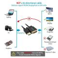 QICENT Displayport to DVI Cable 6ft Converter Video PC Monitor - Black. 