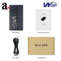 Mini UPS for wifi Routers 12 V 2A WGP  Battery Backup Uninterruptible Power Supply for WiFi, Router, Modem, Security Camera with Input 12V 2A Output 12V 2A (3x 2200mAh cells) DC 6600 mAh. 4-6 hours Backup. 