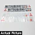 1 Pair Mitsubishi Stickers Decal Car-Styling For Mitsubishi Adventure Mirage G4 Hatchback Strada Lancer EX Evolution Montero Sport Xpander L300 Pajero Car Accessories Vinyl Bonnet Sticker Graphic Decoratio Mitsubishi Latter Paper Sticker. 