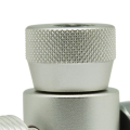 For 3000 PSI CO2 Fill Adapter Regulator On/Off Metering Valve for Outdoor Adapter, Silver Easy Install. 