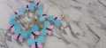 Butterfly Shaped Metal Light Creative Pink Blue Butterfly Design Lovely Warm Light Fairy Light For Butterfly Theme Decoration. 