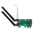 MINI PCIE to desktop PCI E built in wireless network adapter card board Bluetooth. 