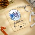 Spotify Acrylic Keychain |  Concave Craft | Spotify Keychain |  Spotify Keychain | Music Keychain | Personalized Keychain | Custom Keychain | Keychain for Women | Bag Keychain | Light Keychain | Acrylic Keychain | Gift Keychain. 