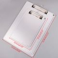 Portable A4/A5 Aluminum Alloy Writing Clip Board Antislip File Hardboard Paper Holder for Office School Stationery Supplies. 