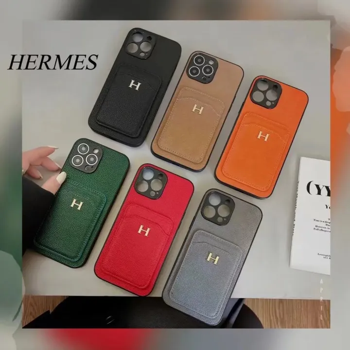 15%20promax%20Luxury%20design%20Metal%20H%20Leather%20Phone%20Case%20For%20iPhone%2013%2012%2011%2014%20Pro%20Classic%20orange%20Case%20For%20Galaxy%20S23%20Ultra%20VIVO%20Pppo%20-%20Image%202