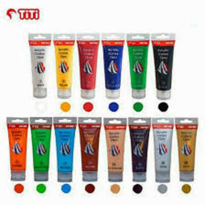 ..Titi Acrylic Paint 75 ml (Pack Of 10)...