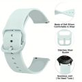 20mm Universal High Quality Soft Silicone Acitve Watch Band Strap For Galaxy Watch 4, Watch 6 Classic, Watch 3 41mm, Galaxy Watch Active 2, Amazfit BIP,  Amazfit GTS 4 Mibro Lite. 