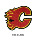 Calgary Flames Badge Embroidered Iron On Patch Sew On Badge For Bags Caps T Shirts Jeans Applique. 