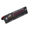 Dc 5V/12V Bluetooth 5.0 Audio Decoder d Audio Module Usb Aux Sd Fm  Lossless Mp3/Wma/Wav/Flac/Ape Decoder d Module, Colors Screen Display(Black). 