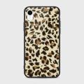 iPhone XR Cover - SkinLee HQ Infinity Glass Case (Soft) - Oval Yellow Leopard - SKINLEE-423-1-461-196. 
