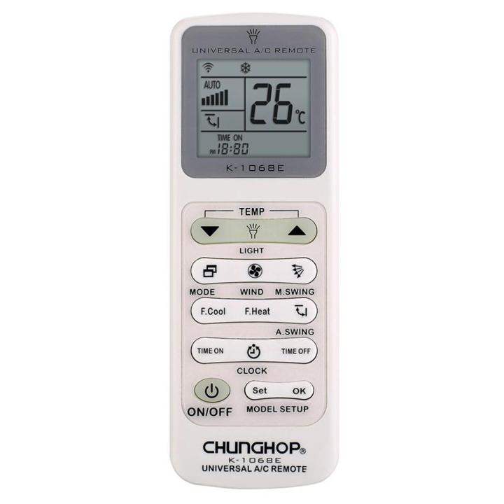 CHUNGHOP K-1068E 1000 in 1 Universal A/C Remote Control for Air Conditioner Controller with LED Light Function