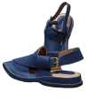 Peshawari Chappal Made Blue Leather Latest Fashion Design 2024 for Men. 