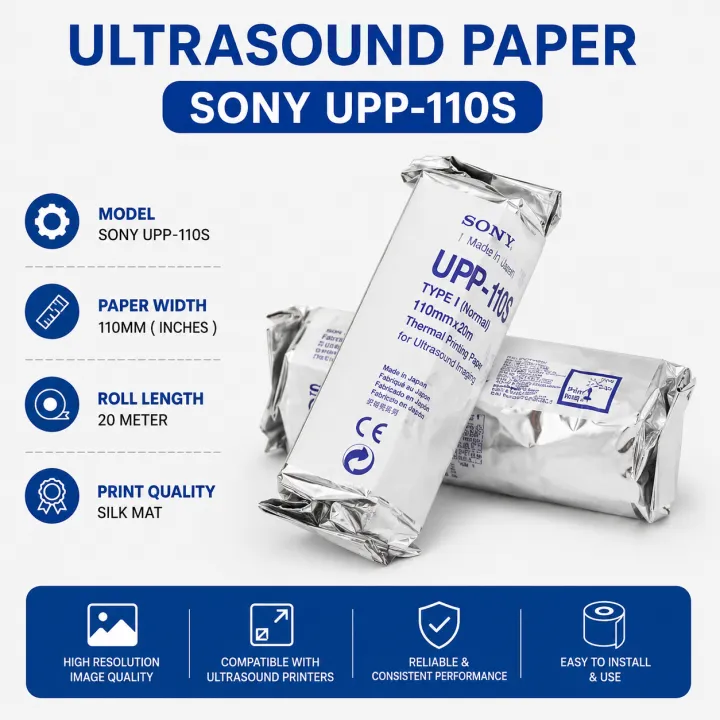 Sony%20UPP-110S%20Ultrasound%20Imaging%20Thermal%20Paper%20Roll%20110mm%20x%2020m%20High-Resolution%20for%20Medical%20Imaging%20Equipment%20-%20Image%202