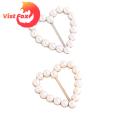 Scarf Buckles Scarf Buckles 2 Pcs Faux Pearl Decor Knot Buckles for Shirt Waist Clothing Accessories Women Party Scarf Buckles. 