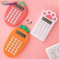 Calculator Mini Compact Mini Cartoon Fruit Shape Calculator for School Office Use Compact Portable Carrot Shaped Mini Calculator. 