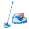 Triangle Shape Extendable Microfiber Mop For Floor Adjustable Triangle Cleaning Mop 180 Degree Rotating. 