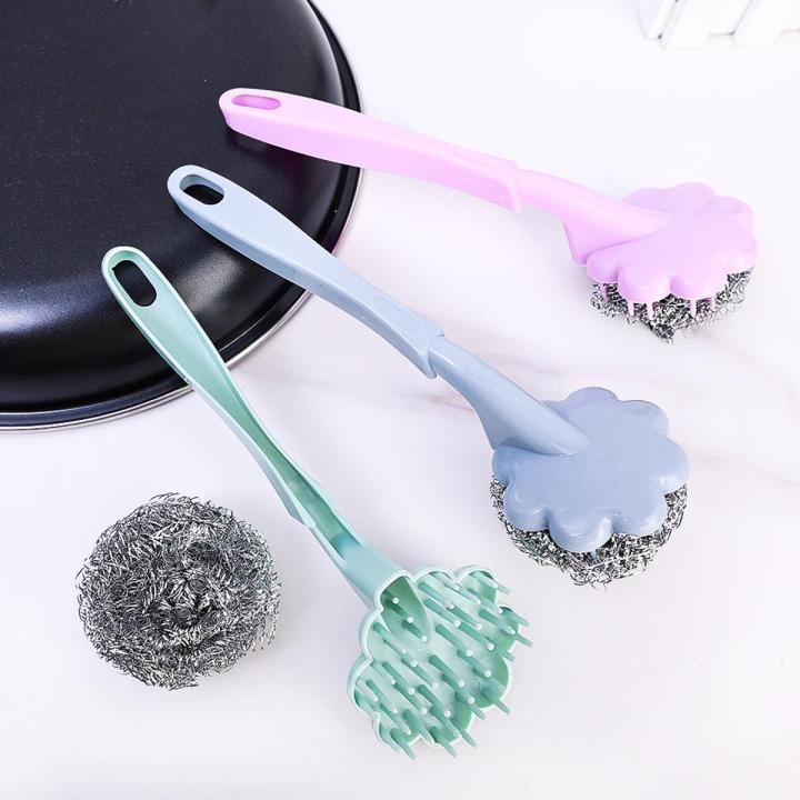 Cleaning Brush Automatic Liquid Discharge Brushes Soap Dispenser Dish Scrubber Brush for Kitchen Gadgets