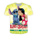 Disney Stitch Lilo Cute Cartoon Fashion Short Sleeve T shirt Boys And Girls Top Children's Clothing Children's Clothing. 