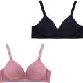 Women Push Up Padded Bra, Back Closure Padded Bra, Wireless, Multicolor, Soft & Comfort. 