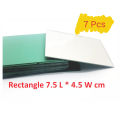 7 Pcs DIY BIG Craft Mirrors, RECTANGLE Mirror Mosaic Tiles for Crafts Projects, Decoration. 