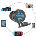 PD Type C and QC3.0 Dual USB Charger PD 3.0 & Two QC3.0 Ports with Touch Switch Fast Car Adapter. 