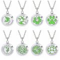20MM Fashion Jewelry Men Women Unisex Essential Oil Diffuser Necklace Fragrance Locket Aromatherapy Pendant Aroma Charms. 