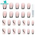 Crystal Nails Stylish Black Glitter Fake Nails 12 Sizes Safe Trendy Nail Plates for Southeast Asian Buyers Prom Nails. 