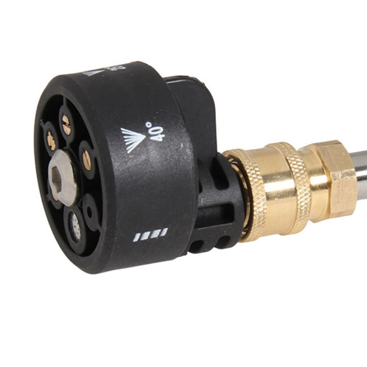 Plastic 5 in 1 Adjustable Nozzle for 1/4inch High Pressure Cordless Washer Cleaner Water Gun Parts Hose Nozzle Queena