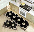 Modern Kitchen Floor Mat water absorption Kitchen, Bathroom, Anti-slip foot Rug Size 40x60 & 40x120cm 2PC set. 