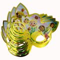 COCOMELON THEME FANCY PAPER MASKS - PACK OF 6 PAPER MASKS - COCOMELON MASKS. 
